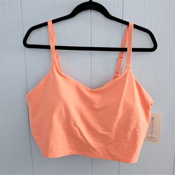 Athleta Peach Crop Top - Picture 1 of 12